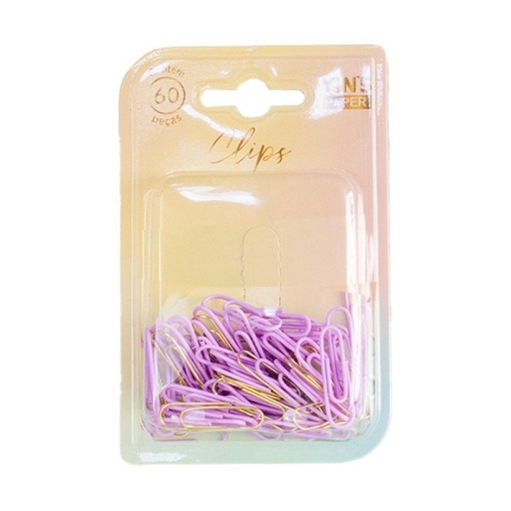 CLIPS DE PAPEL FOFO TONS PASTEL C/ 60 UND