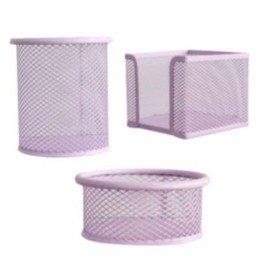 ORGANIZADOR DE MESA ARAMADO C/ 3 PÇS CANDY COLORS
