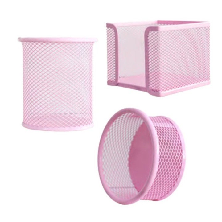 ORGANIZADOR DE MESA ARAMADO C/ 3 PÇS CANDY COLORS