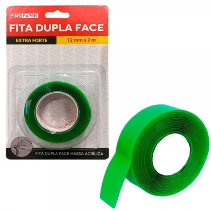 FITA DUPLA FACE MASSA ACRILICA 24MMX12 C/ 1 UND