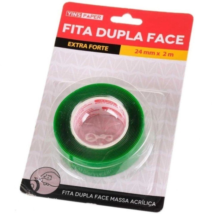 FITA DUPLA FACE MASSA ACRILICA 24MMX12 C/ 1 UND
