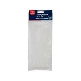 ABRAÇADEIRA DE NYLON BRANCO 2,5X100MM C/ 100 UND