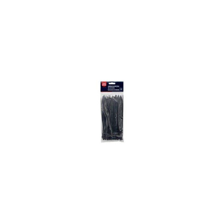 ABRAÇADEIRA DE NYLON PRETO 2,5X200MM C/ 100 UND