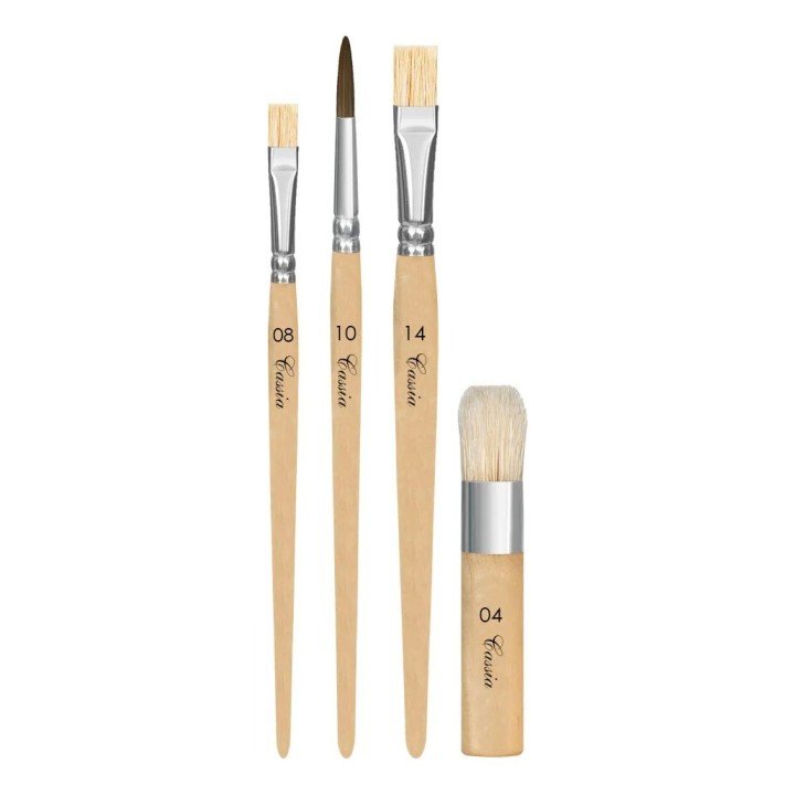 KIT PINCEL ESCOLAR 1 COM BROXINHA