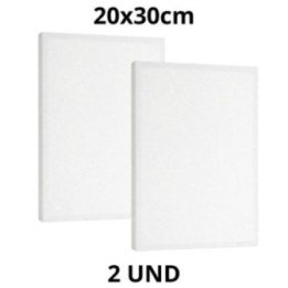 Kit 2 Tela Para Pintura 20x30cm Escolar e Artística