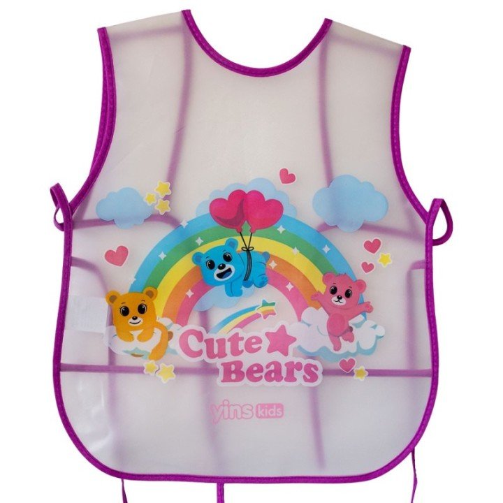 AVENTAL ESCOLAR INFANTIL CUTE BEARS