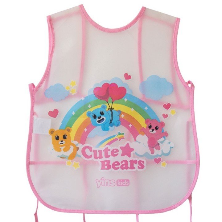 AVENTAL ESCOLAR INFANTIL CUTE BEARS
