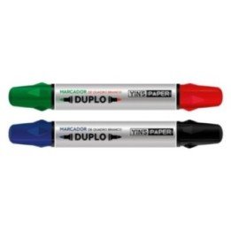 MARCADOR PARA QUADRO BRANCO DUPLO C/ 2 UN