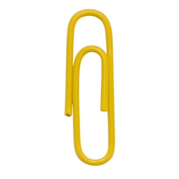 CLIPS DE PAPEL COLORIDO OVAL 28MM - PCT C/ 100 UN